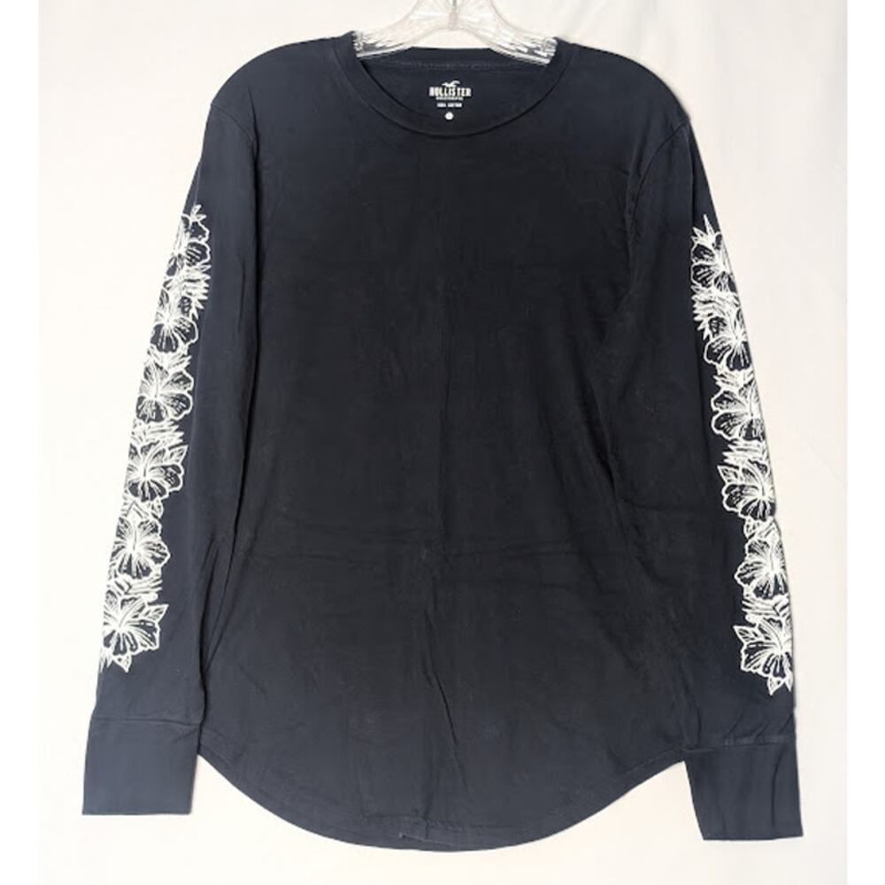 Hollister California Womens long sleeve t-shirt navy surfer size S/M CoconutGirl
